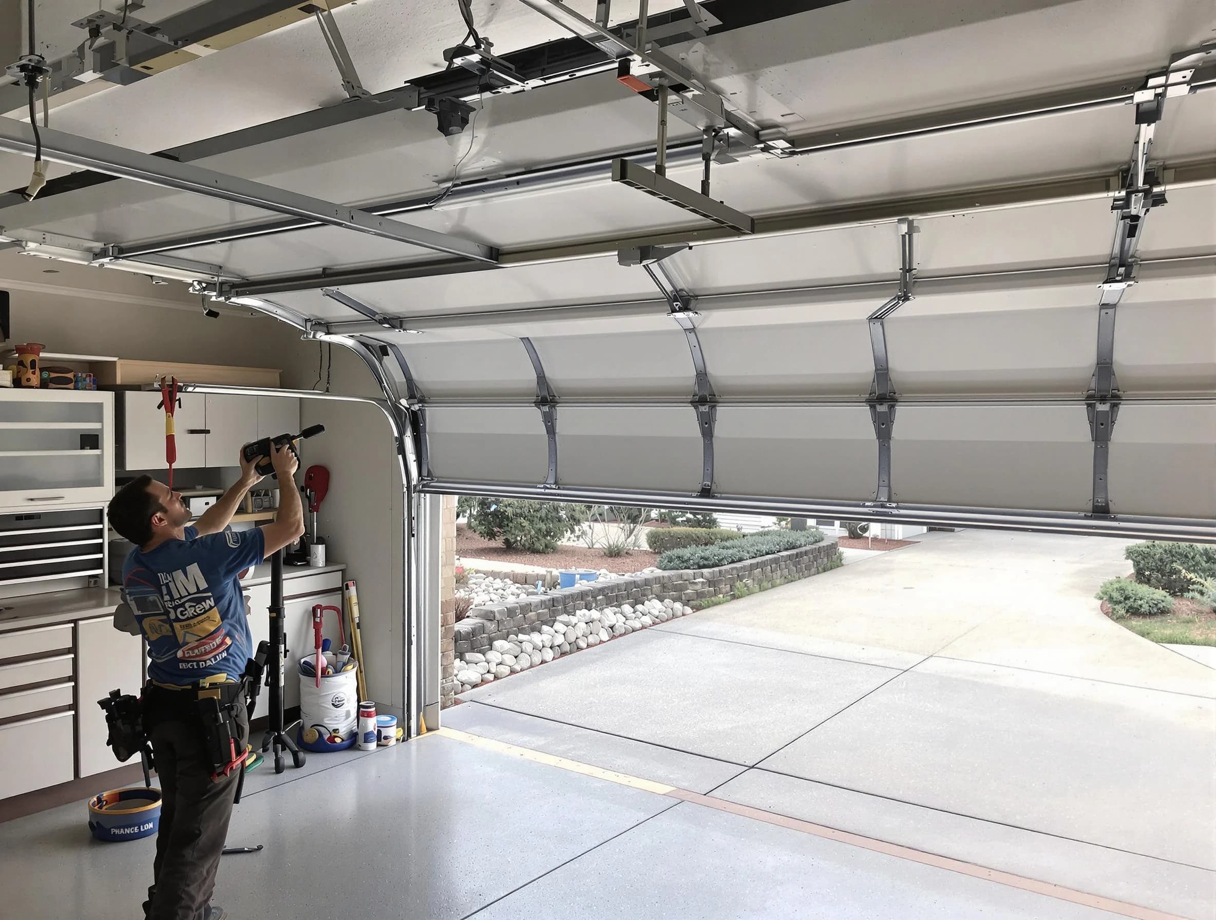 Garage door track repair service by Los Ranchos de Albuquerque Garage Door Repair in Los Ranchos de Albuquerque