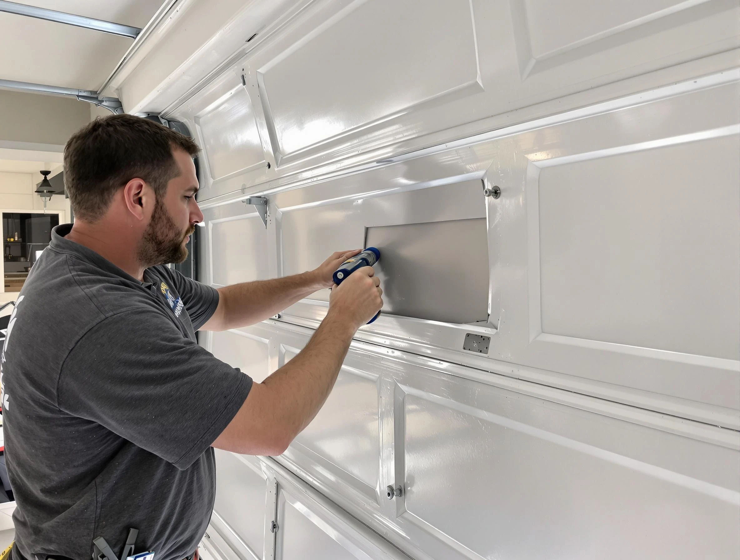 Garage door panel repair by Los Ranchos de Albuquerque Garage Door Repair in Los Ranchos de Albuquerque