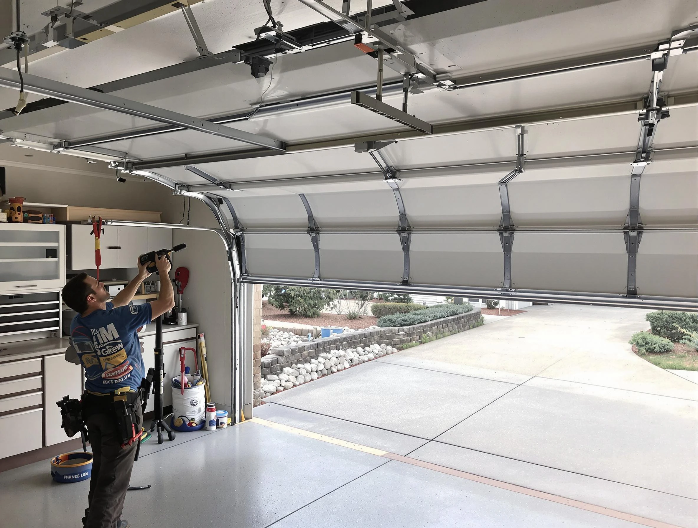 Garage door track repair service by Los Ranchos de Albuquerque Garage Door Repair in Los Ranchos de Albuquerque